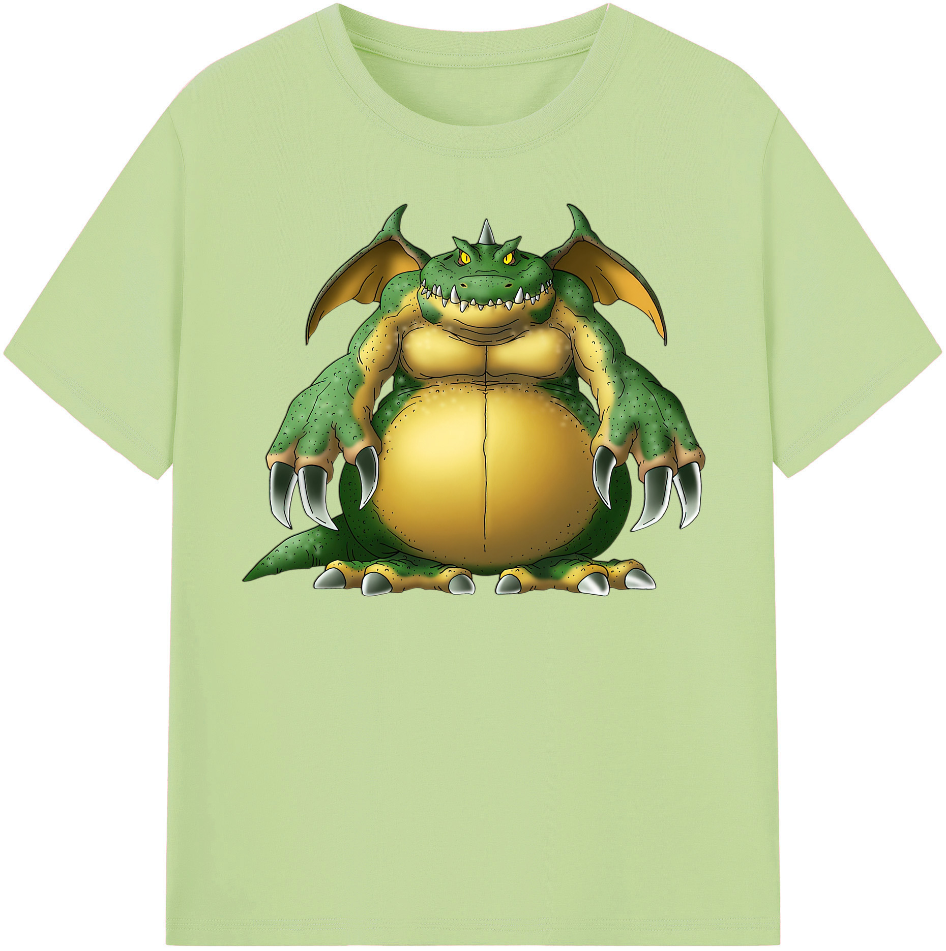 （画像用） ドラゴンクエスト Doragon Kuesuto Dragon Quest 綿100％半袖Tシャツ（フロントプリント）